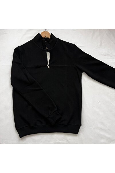 ZarX Moda Fitilli Yarım Fermuar Sweat