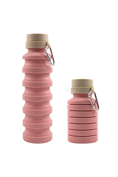 Acvila Colorjoy Silicone bottle, telescopic, 500 ml, pink