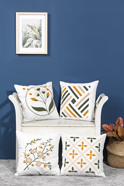 Elart Garden Throw Pillow Cover 4 Pieces (43X43 cm)