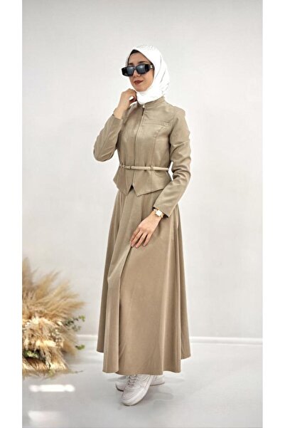 Tebrikler tekstil New Season Women's Hijab Top and Bottom Set Model G3757