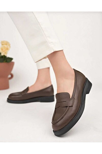 İDOL SHOES HAKİKİ DERİ KADIN LOAFER AYAKKABI