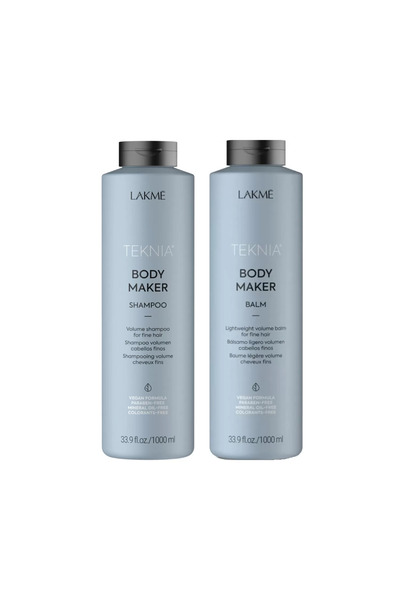 Lakme Σετ για λιπαρά και άτονα μαλλιά, Teknia Body Maker, Σαμπουάν 1000ml + Μ...