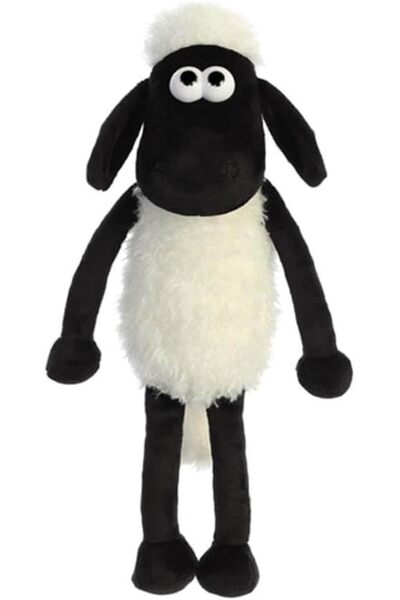 Shaun The Sheep Plush Toy 61173, Black and White, 20.3 cm, Suitable for Adults and Children