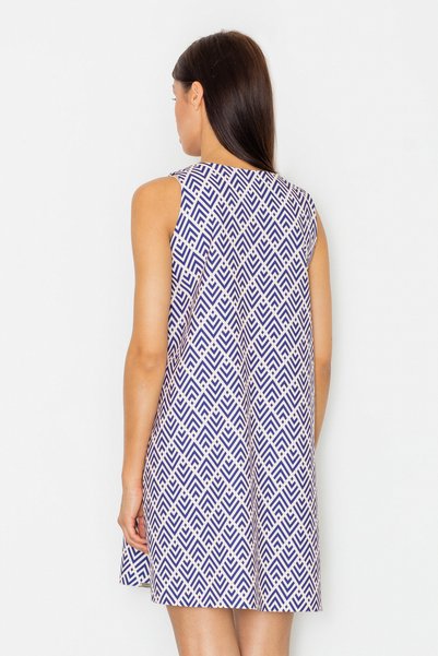 Figl Rochie trapez cu model geometric - M518 mărimea S