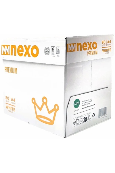 Nexo Hartie copiator A4, 80 g/mp, 500 coli/top, 5 topuri/cutie, MM Premium