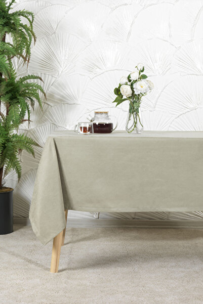 Elart Soft Tablecloth Velvet Rectangular (150X220 cm) Sage