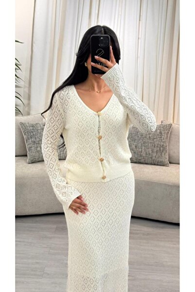 SELSAL Knitted skirt and blouse set