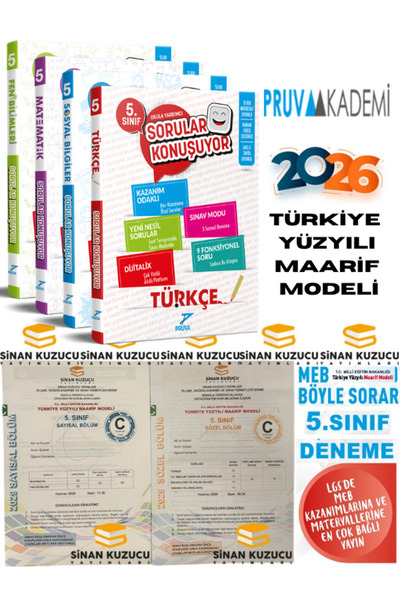Pruva Akademi 5. SINIF SORULAR KONUŞUYOR SETİ Sinan Kuzucu Türkiye Geneli Den...