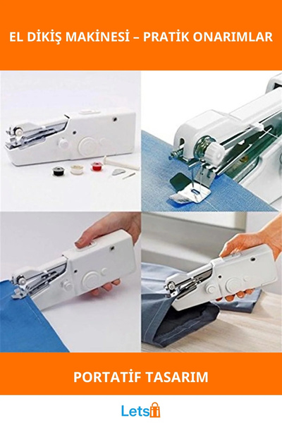 Letsii Mini Portatif El Dikiş Makinesi Handy Stitch