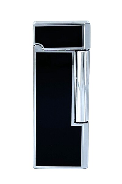 Genel Markalar Zenit Krom Rengi Köşeli Soft Flame Çakmak – Siyah