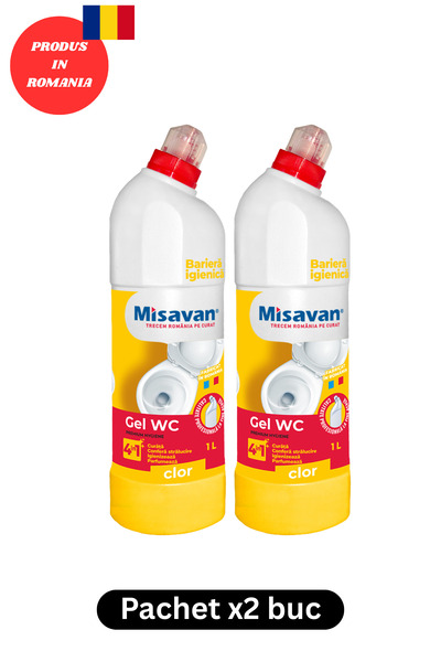 Misavan SOLUTIE 4 IN 1 GEL WC CU CLOR 1L X2 BUC