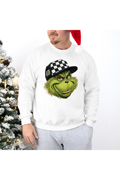 DD Secret Grinch Guy Men's Regular Fit Christmas Sweatshirt