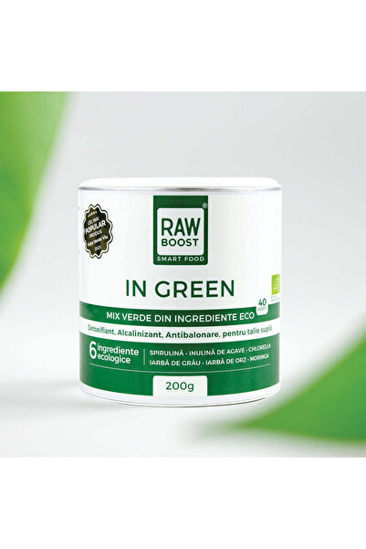 RawBoost In Green - Green Mix, detoxifying & anti-bloating, 200 g