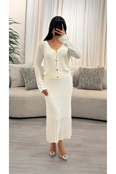 SELSAL Knitted skirt and blouse set