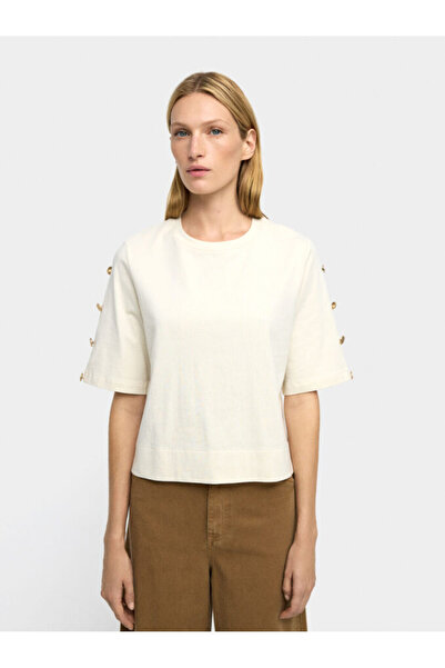 PARFOIS Yuvarlak Yakalı %100 Pamuk T-shirt