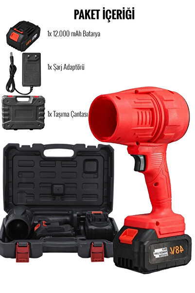 The Wlue 21V Kablosuz Hava Üfleyici | 32.000RPM Turbo Fan, 12.000mAh Batarya,...