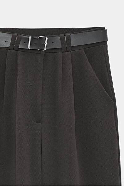 Saade Women's High Waist Stretch Fabric Palazzo Pants - Belted