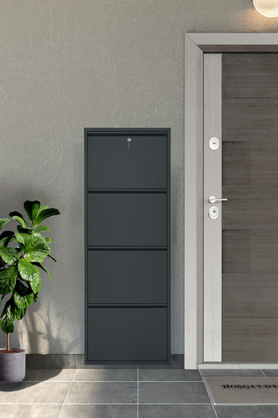 Arpelia Metal Ayakkabılık 4’lü Kilitli