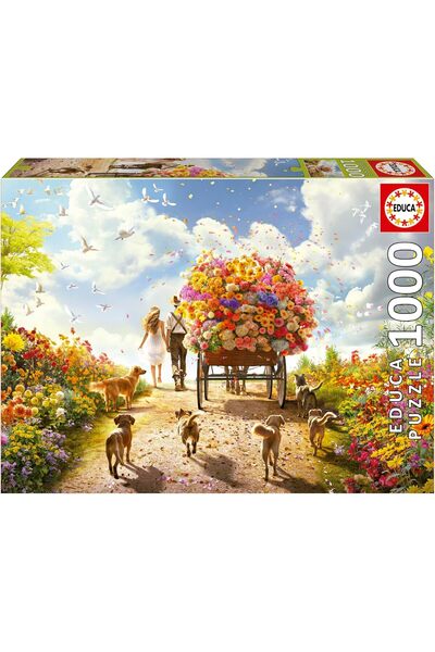 EDUCA أحجية تركيب حامل الزهور، 1000 قطعة