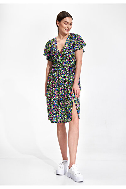 Figl Boho dress with Printed and Slit - M873 size S/M