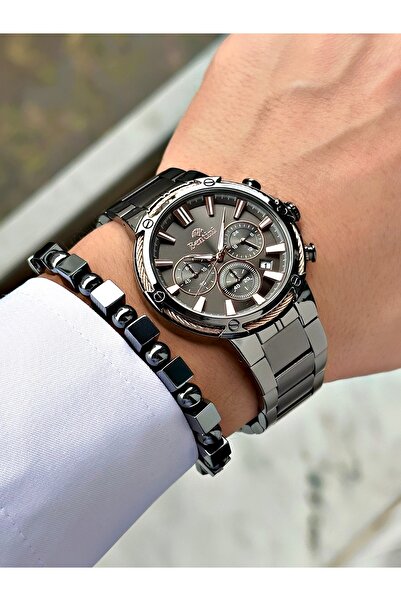 Bentini Men's Wrist Watch – Functional, Steel Band, Waterproof, 2-Year Warranty