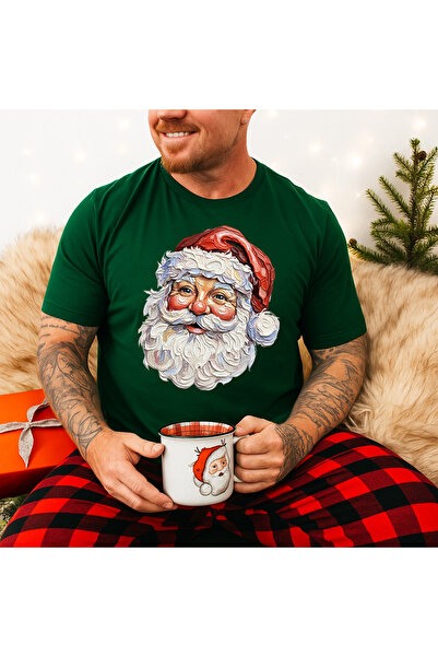 DD Secret Men's 100% cotton regular fit Christmas Santa T-shirt