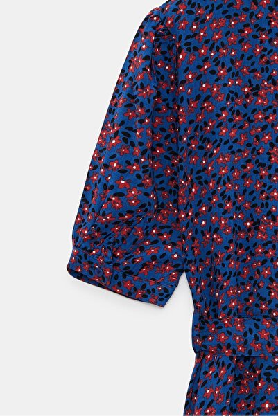 Saade Short Sleeve Belted Woven Midi Shirt Dress