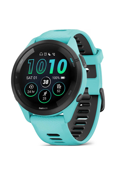 Garmin Ceas Smartwatch Forerunner 265, 46 mm, Bluetooth, GPS, Aqua Black