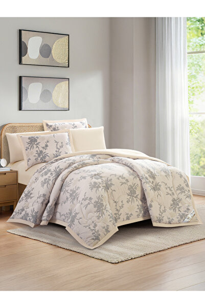 Doona Comforter Set King Size, 6-Pcs, 260x240 cm, Printed, All Season, Microfiber, 350 GSM