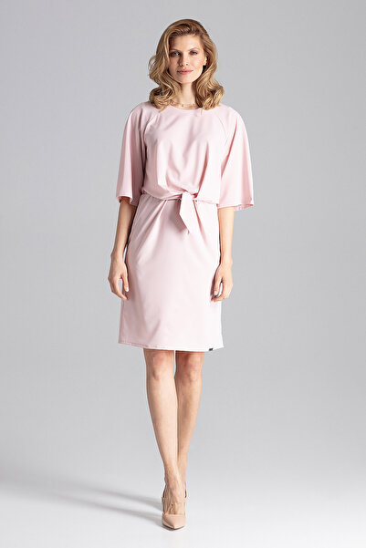 Figl Elegant pink dress - summer dress, modern design, M656, size L