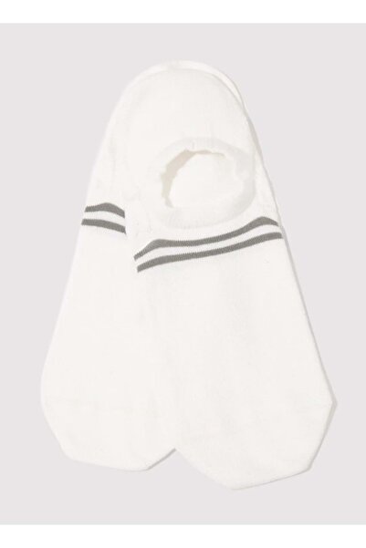 Mavi Striped 2-Pack Ballerina Socks Unisex Socks White