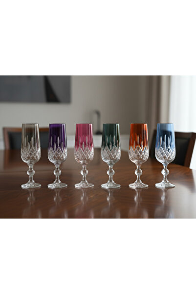 Elista Bohemia Crystal Glass Lusterli 180 Cc 6 Pieces