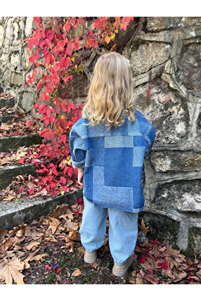 NOBLEKIDS Patchwork Design Children's Denim Jacket – Double Pockets