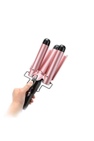 Polosmart Psc43 Portable Electric Professional 32mm Diameter 120W Water Wave Wag Curling Iron Rose Gold