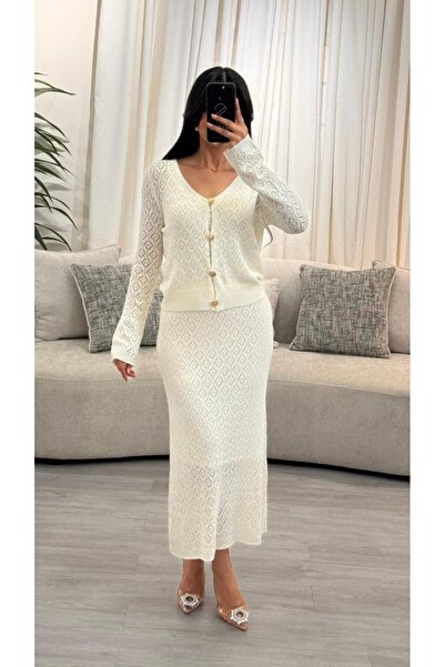 SELSAL Knitted skirt and blouse set