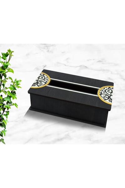 LAZORİAE Wood & Plexiglass Napkin Box 8*12*22 cm