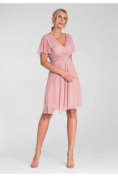 Figl Pink mesh dress - Party dress - Dress M1206 size S/M