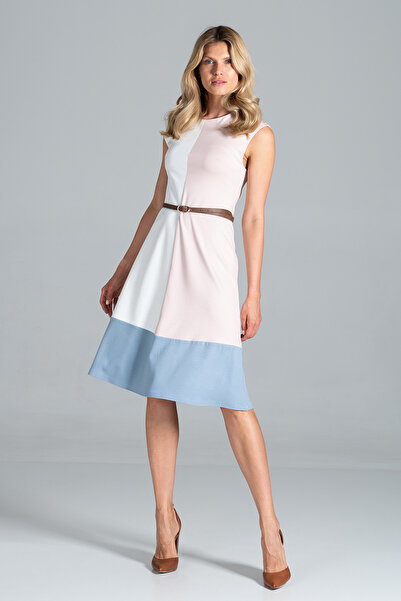 Figl Elegant midi dress with belt - M815 size M