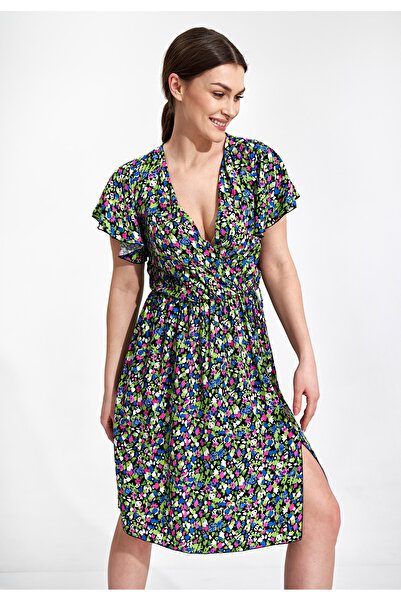 Figl Boho dress with Printed and Slit - M873 size S/M