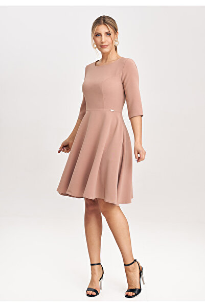 Figl Everyday flared midi dress, pink M1029, size L