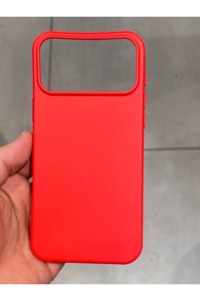 Mee.co iPhone 17 Pro Max Compatible Shock-Absorbing Velvet-Lined Launch Silicone Case