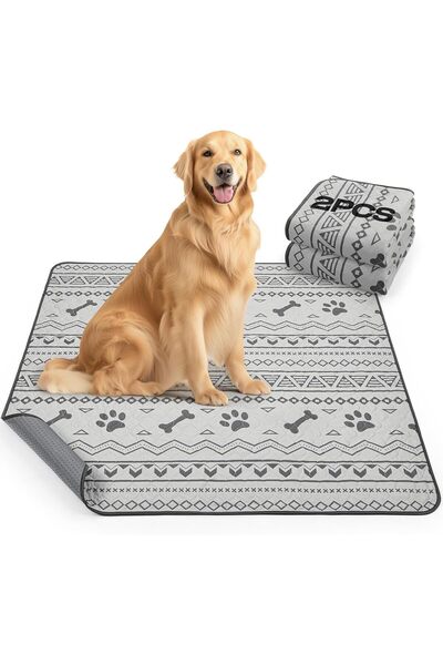 Saharaz عبوتان من وسادات التبول للكلاب، قابلة للغسل ومقاومة للتسرب وغير قابلة...