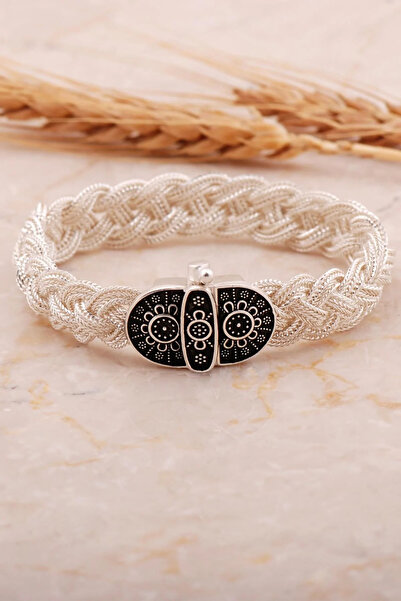 neşe silver Midyat Hasırı Gümüş Bileklik