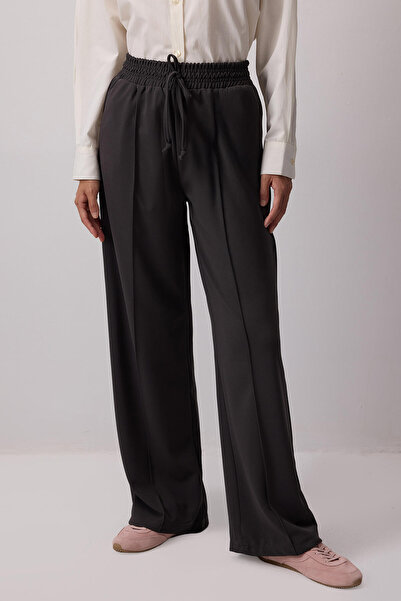 Touché Privé Ribbed Pants with Elastic Waist