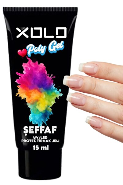 xolo Şeffaf Polygel Protez Tırnak Polijel Poly Gel 15 ML