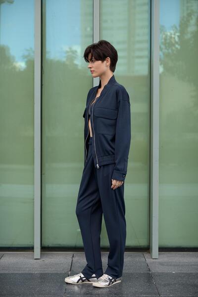 Brand Up Brandup Women's Cupro Asymmetrical Pants