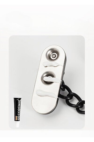 Generic 2-Pack Stainless Steel Door Chain Lock, Thickened Security Chain for Home, Apartment, Hotel Room