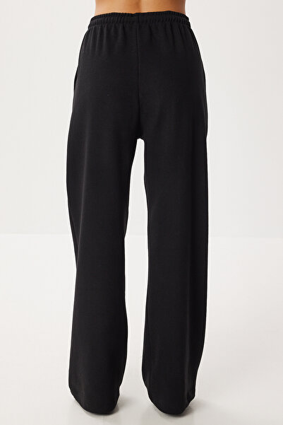 Lovelyİstanbul Very Soft Textured Thessaloniki Sweatpants Lub0063 Black