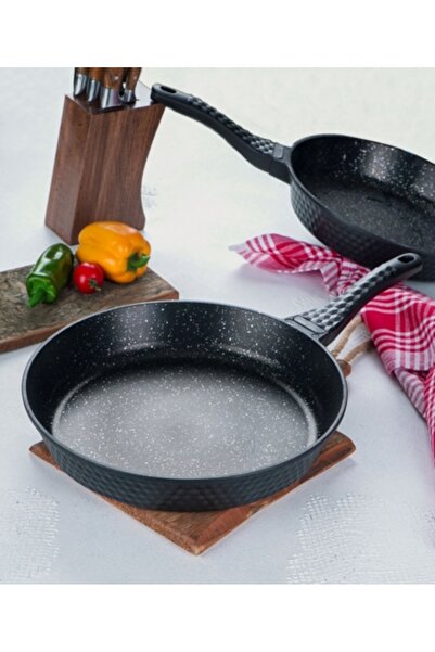 Midas Diamond 32 cm Granite Cast Iron Skillet