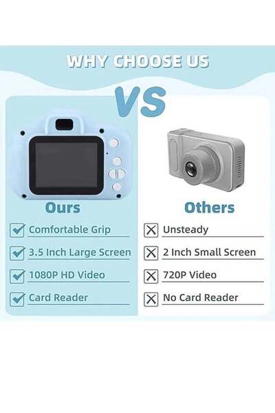 Generic Mini Digital Camera for Kids (Blue)